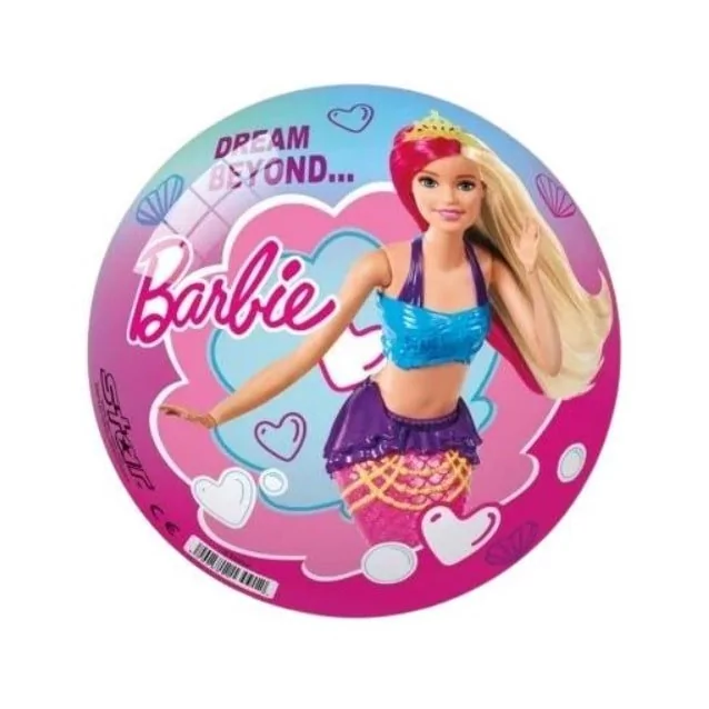 Piłka Gumowa Barbie Licencja Disney Duża 23 Cm