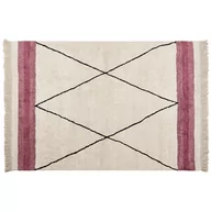 Dywany - Lumarko Dywan bawełniany 160 x 230 cm beżowo-różowy AFSAR - miniaturka - grafika 1