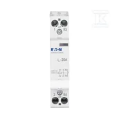 Silniki elektryczne i akcesoria - Eaton Stycznik instalacyjny, 20A, 230V AC, 1NO+1NC CR2011230A - miniaturka - grafika 1