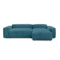 Narożniki - Granatowa sztruksowa sofa narożna (prawy narożnik) Lafayette - Bobochic Paris - miniaturka - grafika 1