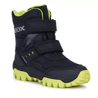 Buty dla chłopców - Śniegowce Geox J Himalaya Boy B Abx J36FRC 0FUCE C0802 D Black/Lime - grafika 1