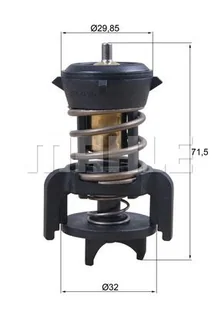 Termostat, płyn chłodzący Mahle TX 251 94D - Termostaty - miniaturka - grafika 1