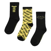 Skarpetki dla dzieci - Skarpety długie Batman CEO-ACCCS-AW25-205WBBAT(3-PACK) Czarny - miniaturka - grafika 1