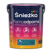 Farby wewnętrzne - Śnieżka Farba lateksowa Plamoodporna stanowcza P48 5 l - miniaturka - grafika 1