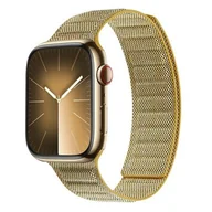 Akcesoria do smartwatchy - Pasek CRONG Melange do Apple Watch 4/5/6/7/8/9/SE/SE 2/SE 2022 (38/40/41mm) Żółty - miniaturka - grafika 1