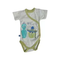 Body dla niemowląt - Body Chłopięce Z Krótkim Rękawem Cactus Oliwka 56 Cm Eevi Outlet - miniaturka - grafika 1