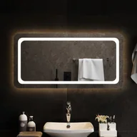 Lustra - vidaXL Lustro łazienkowe z LED, 100x50cm - miniaturka - grafika 1