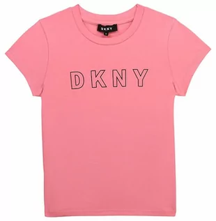 Koszulki dla dziewczynek - DKNY Koszulka w kolorze jasnoróżowym - grafika 1