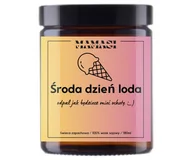 Świece - Środa Dzień Loda Świeca Sojowa Zapachowa Na Prezent 180Ml Upominek - miniaturka - grafika 1