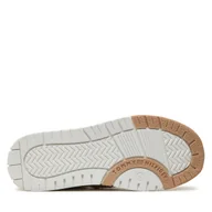 Buty dla dziewczynek - Sneakersy Tommy Hilfiger High Top Lace-Up Sneaker T3A9-33530-1628A S Beżowy - miniaturka - grafika 1