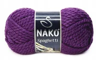 Pasmanteria - WŁÓCZKA NAKO Spaghetti kol. 11209 ciemny fiolet - miniaturka - grafika 1