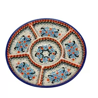 Miski i półmiski - Ceramiczna półmisek dzielony Ceramika Bolesławiec - miniaturka - grafika 1