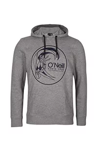 Hoody O'Neill O'Neill Męska bluza z kapturem Circle Surfer z kapturem bluza rekreacyjna i sportowa koszulka szary Silver Melee XS N01406 - Bluzy męskie - miniaturka - grafika 1