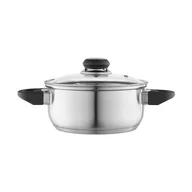 Garnki - Garnek nierdzewny 1,9 l 18 cm z pokrywą szklaną Emilio - miniaturka - grafika 1