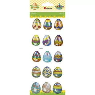 Naklejki wypukłe pisanki 15szt - Zabawki kreatywne - miniaturka - grafika 1