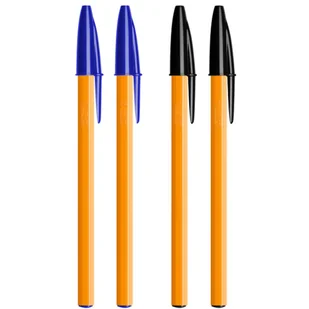 4 szt. x długopis BIC Orange Original Fine 0,8 mm: 2x niebieski i 2x czarny - Długopisy - miniaturka - grafika 1