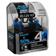 Żarówki samochodowe - Zestaw żarówek samochodowych H7 12V BLUE GALAXY +50% 4CAR - miniaturka - grafika 1