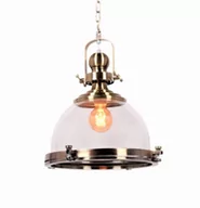 Lampy sufitowe - Lumina Deco Industrialna LAMPA wisząca FALCO LDP 119-300 MD) Deco loftowa OPRAWA zwis mosiądz - miniaturka - grafika 1