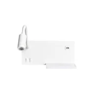 Lampy ścienne - Milagro Lampa nocna z półką SHELF WHITE LED 4W+5W+2W ML6343 - miniaturka - grafika 1