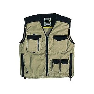 Delta Plus Kamizelka MACH SPIRIT z poliestru (40%) bawełny (60%) 270 g/m2 kolor beżowo-czarny rozmiar S CORP M5GILBNPT M5GILBNPT - Odzież robocza - miniaturka - grafika 1