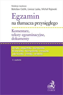 Egzamin na tłumacza przysięgłego. Komentarz teksty egzaminacyjne dokumenty - E-booki obcojęzyczne - miniaturka - grafika 1