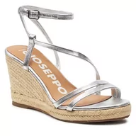 Espadryle damskie - Espadryle Gioseppo Orikum 72019-P Silver - miniaturka - grafika 1