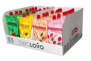 Owolovo Mus Premium - mix smaków 40 x 200 g - Desery dla dzieci - miniaturka - grafika 1