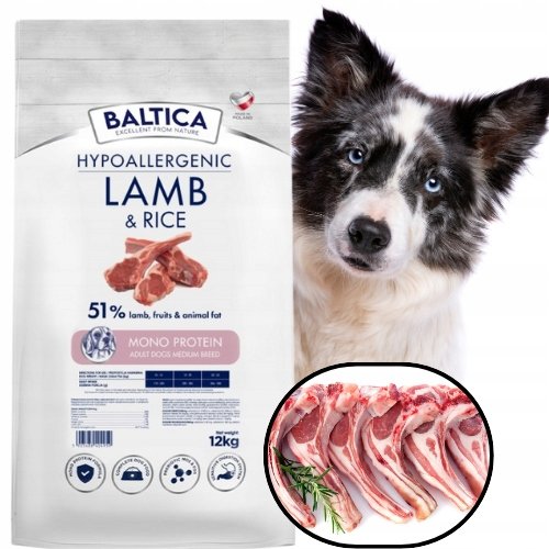 Baltica Monoprotien Adult Lamb Rice M 12kg