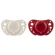 Smoczki uspokajające - 171569 SMOCZEK PF AIR SILIKONOWY 6-16M 2SZT CZERWONY - miniaturka - grafika 1