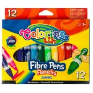 Flamastry - Patio Flamastry Jumbo z okrągłą końcówką 12 szt. - miniaturka - grafika 1