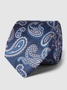 Krawaty i muchy męskie - Krawat jedwabny ze wzorem paisley - miniaturka - grafika 1