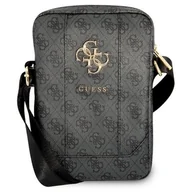 Torby na laptopy - Guess Torba GUTB10G4GFGR 10" szara grey 4G Big Metal Logo - miniaturka - grafika 1