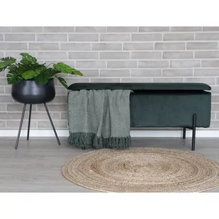 Zielona ławka Watford – House Nordic - Ławki do przedpokoju - miniaturka - grafika 1