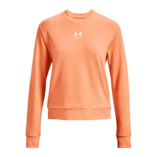 Damska Bluza UNDER ARMOUR RIVAL TERRY CREW 1369856-868 – Pomarańczowy - Bluzy damskie - miniaturka - grafika 1