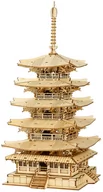 Puzzle - Robotime Drewniane Puzzle 3D Pagoda - miniaturka - grafika 1