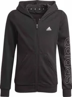 Bluzy dla dziewczynek - Adidas Bluza dziecięca ADIDAS G LIN FZ HD 140 - miniaturka - grafika 1