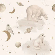 Wyposażenie pokoiku dziecięcego - Tapeta w Niedźwiadki Bears Universe - miniaturka - grafika 1