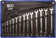 Klucze i nasadki - BGS komplet kluczy pierścieniowych szczękowych, bardzo długie, 6  19 MM, 14-częściowy, 1 sztuki, 1228 - miniaturka - grafika 1
