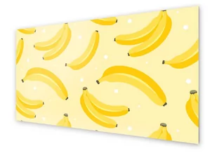 Panel kuchenny HOMEPRINT Banany na żółtym tle 140x70 cm - Dekoracje domu - miniaturka - grafika 1