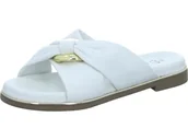 Klapki i japonki damskie - MARCO TOZZI Klapki damskie, skórzane, 2-27133-42, biały, 41 EU - miniaturka - grafika 1