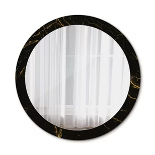 Lustro do Łazienki Glamour Czarny marmurek 90cm - Lustra - miniaturka - grafika 1