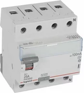 Bezpieczniki elektryczne - Legrand WYŁĄCZNIK RÓŻNICOWOPRĄDOWY P 304 4P 25A 100MA TYP A SERII TX3, 411774 - miniaturka - grafika 1