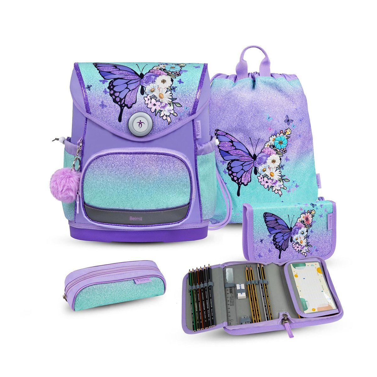 Premium Compact Plus Serenity – 5-częściowy zestaw szkolny