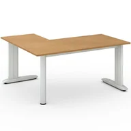 Biurka - B2B Partner Biurko Flexible L 1600 x 1400 mm, buk 468133 - miniaturka - grafika 1