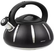 Czajniki na gaz - Klasyczny czarny czajnik ze stali nierdzewnej 2,4L K9-S27 - miniaturka - grafika 1