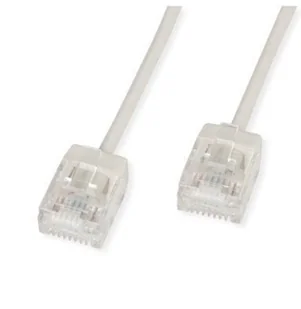 ROLINE UTP Data Center Patch Cord Cat.6A Class EA, LSOH, Slim, Ultra Short Connector, szary, 5 m - Patchcordy - miniaturka - grafika 1