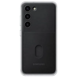 Etui tylne Samsung Galaxy S23 Wymienne etui na karty Oryginał Samsung Czarny - Etui na dokumenty i karty - miniaturka - grafika 1