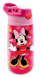 Bidon stalowy 400ml Minnie Mouse MN22081 Kids Euroswan - Bidony dla dzieci - miniaturka - grafika 1