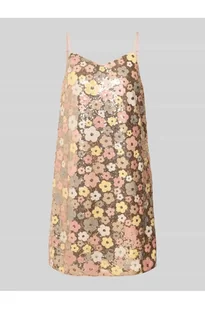 Sukienka o długości do kolan z cekinami model LALEA - YAS - Sukienki - miniaturka - grafika 1