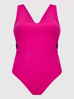 Stroje kąpielowe - Calvin Klein Swimwear Strój kąpielowy Plunge KW0KW01667 Różowy - grafika 1